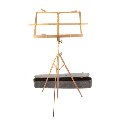 Lot 282 - A Ramboch Accordion and vintage music stand.