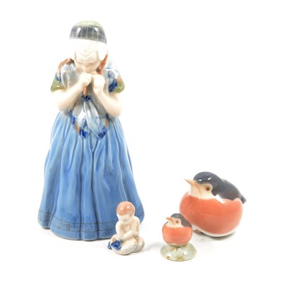 Lot 10 - Four Royal Copenhagen figurines.