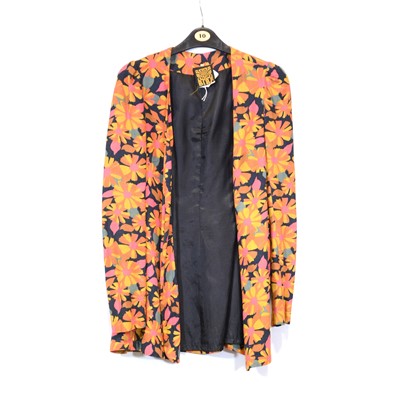 Lot 309 - Biba - A brightly coloured three quarter length loose jacket.