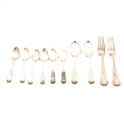 Lot 414 - Small quantity of silver cutlery