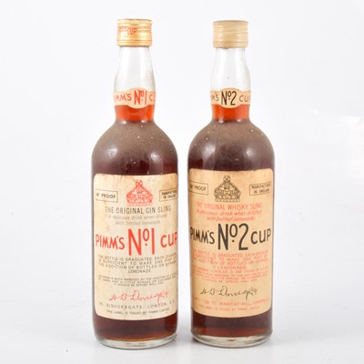 Lot 166 - Pimm's No. 1 Cup and No. 2 Cup - 1960s bottlings