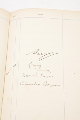 Lot 50 - A visitors’ book for the GOC (General Officer Commanding) in Cairo dating to 1927-31.