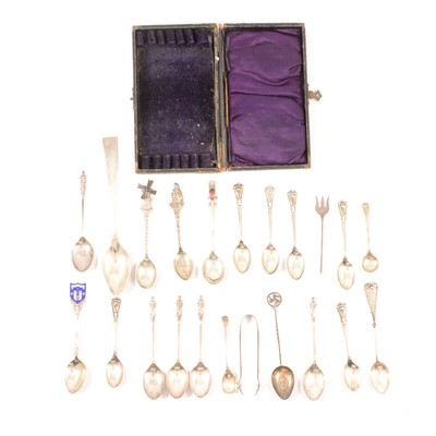 Lot 247 - Small box of mixed silver cutlery