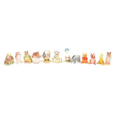 Lot 11 - Beswick pottery Beatrix Potter and Winnie the Pooh figures