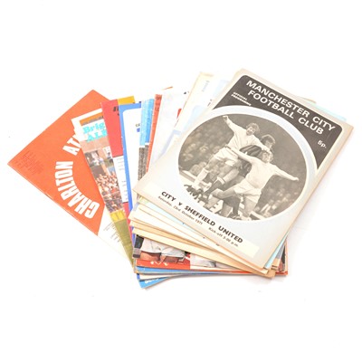 Lot 200 - Football Interest - an album and box of programmes 1950's 1960's