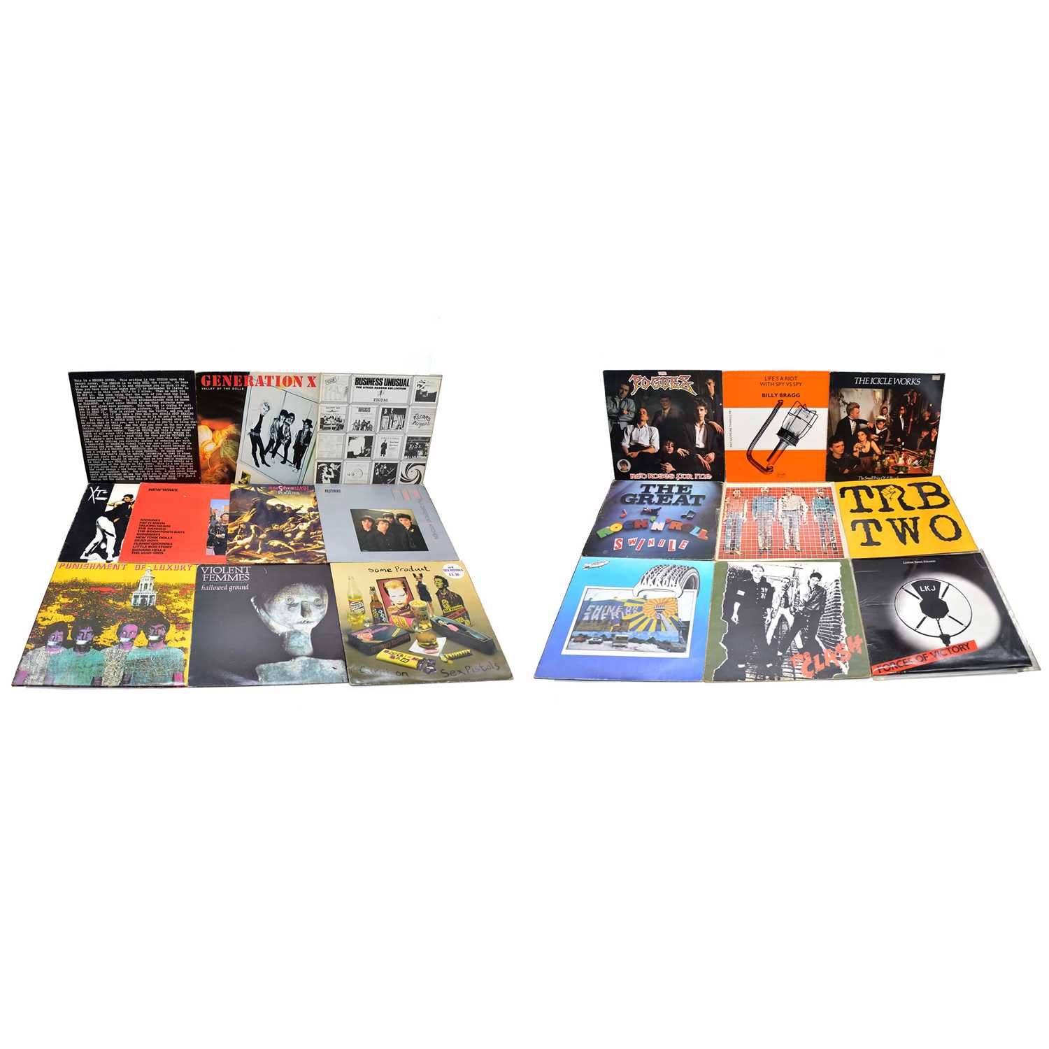 Lot 155 - Nineteen LP vinyl music records mostly Punk and New Wave