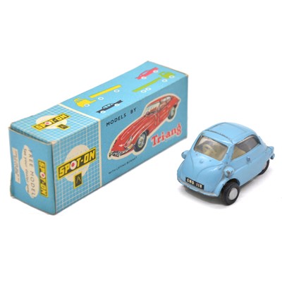 Lot 43 - Tri-ang Spot-on empty model box for Jaguar 'E' Type & a loose BMW Isetta