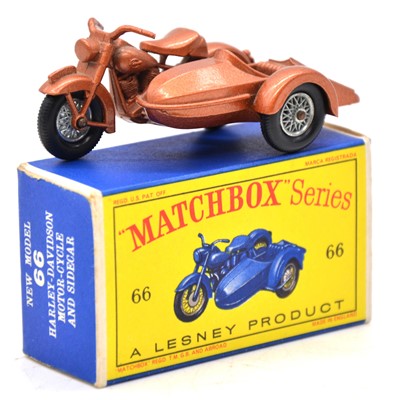 Lot 73 - Matchbox Series die-cast model ref 66 Harley-Davidson motor cycle.