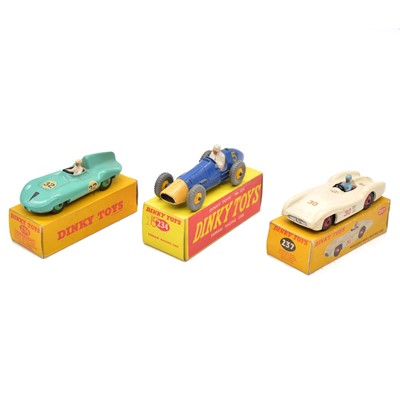 Lot 22 - Three Dinky Toys die-cast models, including Ferrari Racing Car etc