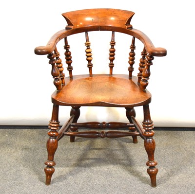 Lot 740 - Capstan elbow chair