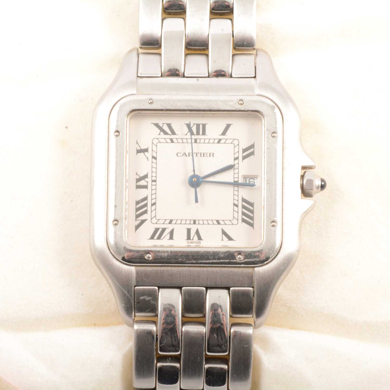 Lot 342 - Cartier - a Panthere 1300 Quartz wristwatch.