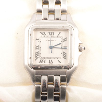 Lot 342B - Cartier - a Panthere 1300 Quartz wristwatch.