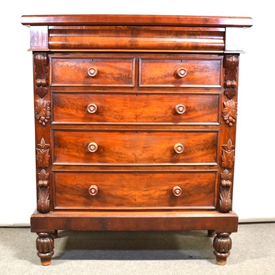 Lot 346 - Victorian Scottish mahogany chest of drawers