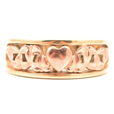 Lot 33 - A Clogau Welsh gold “Cariad” ring.