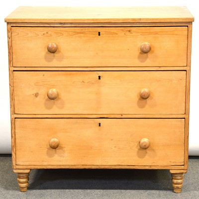 Lot 723 - Pine cheat of drawers