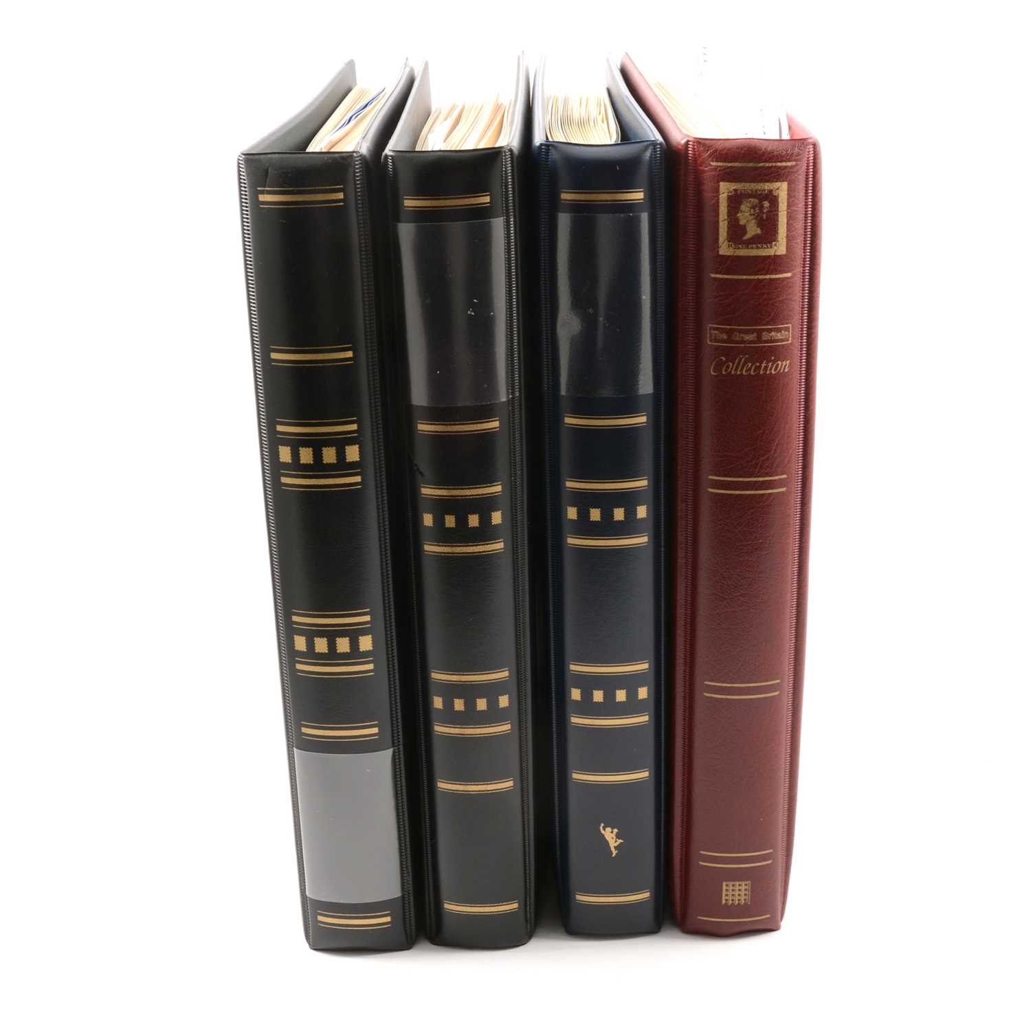 Lot 134 Two stamp and coins collections, an album of