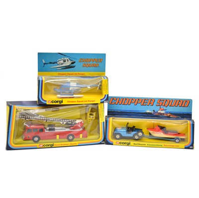 Lot 50 - Three Corgi Toys models, including ref 35 Surf Rescue set