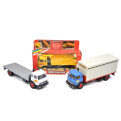 Lot 114 - Three Britains Toys models including ref 9583 tipper truck etc