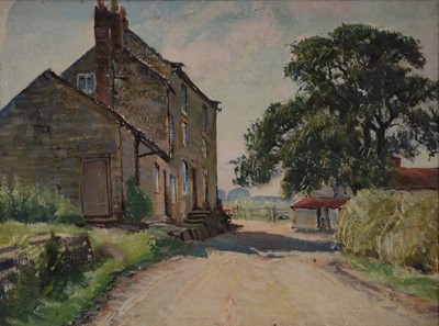 Lot 536 - Attributed to Sunderland Rollinson, Yorkshire farmhouses