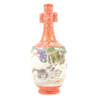 Lot 53 - Chinese porcelain vase, Republic or later