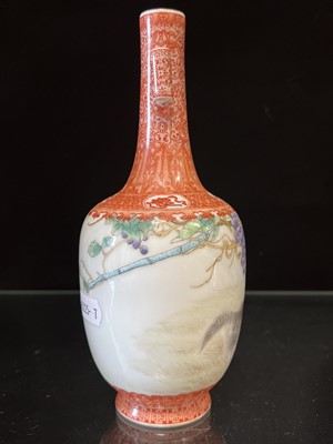 Lot 53 - Chinese porcelain vase, Republic or later