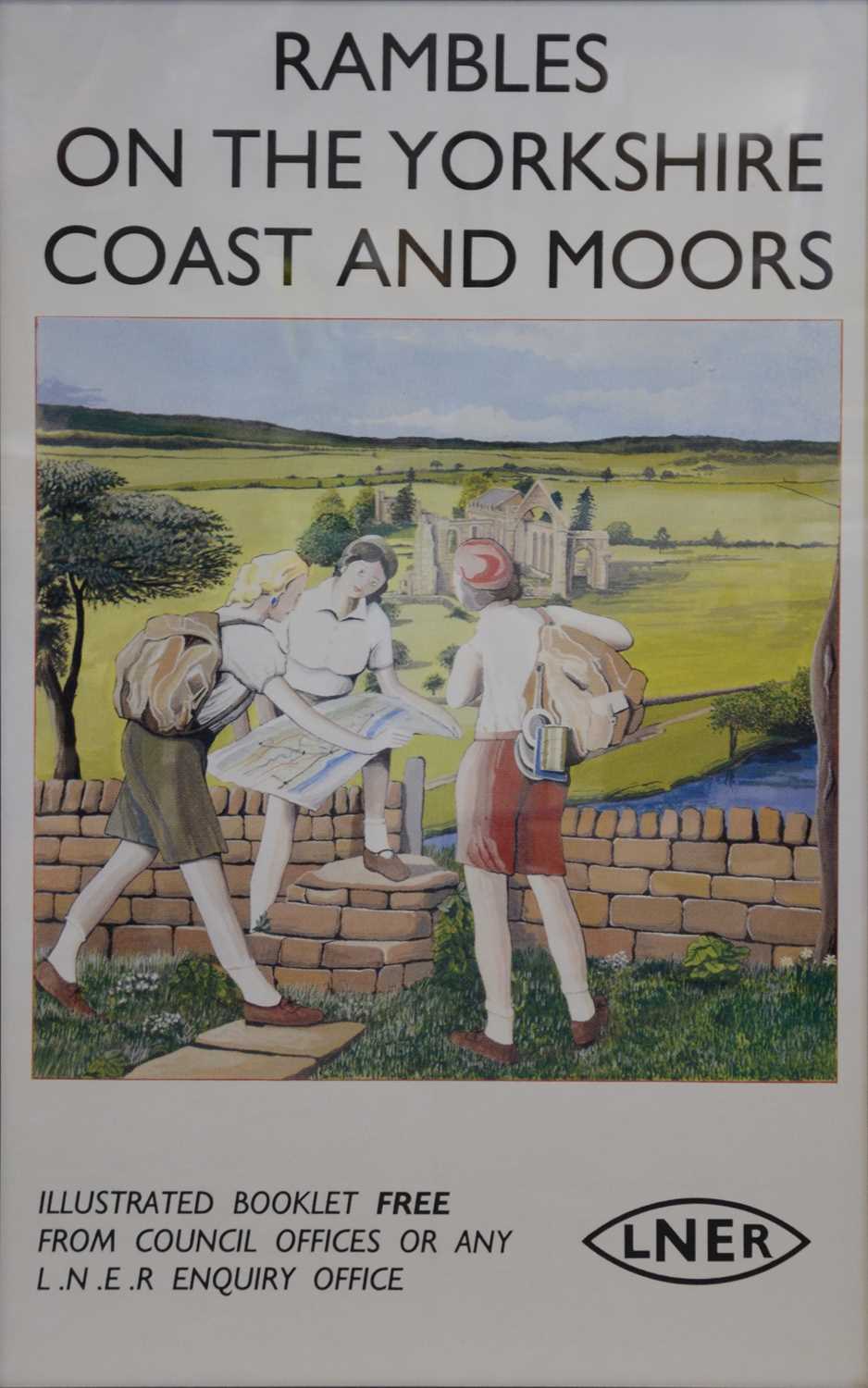 Lot 290 - An LNER lithographic poster, Rambles on the Yorkshire Coast and Moors