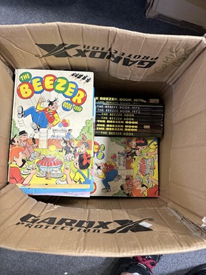 Lot 177 - Thirteen boxes of comic books and annuals