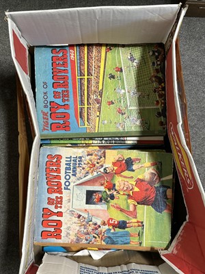 Lot 177 - Thirteen boxes of comic books and annuals