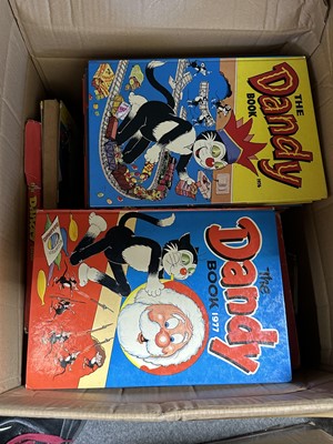 Lot 177 - Thirteen boxes of comic books and annuals