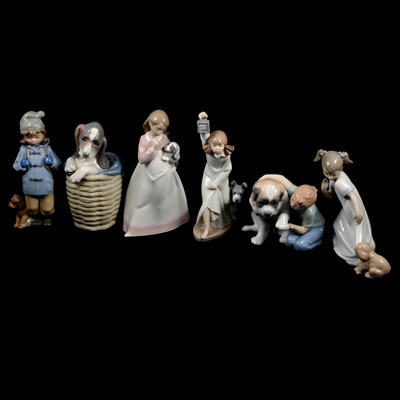 Lot 111 - Lladro and Nao porcelain models