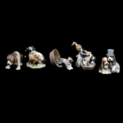 Lot 111 - Lladro and Nao porcelain models