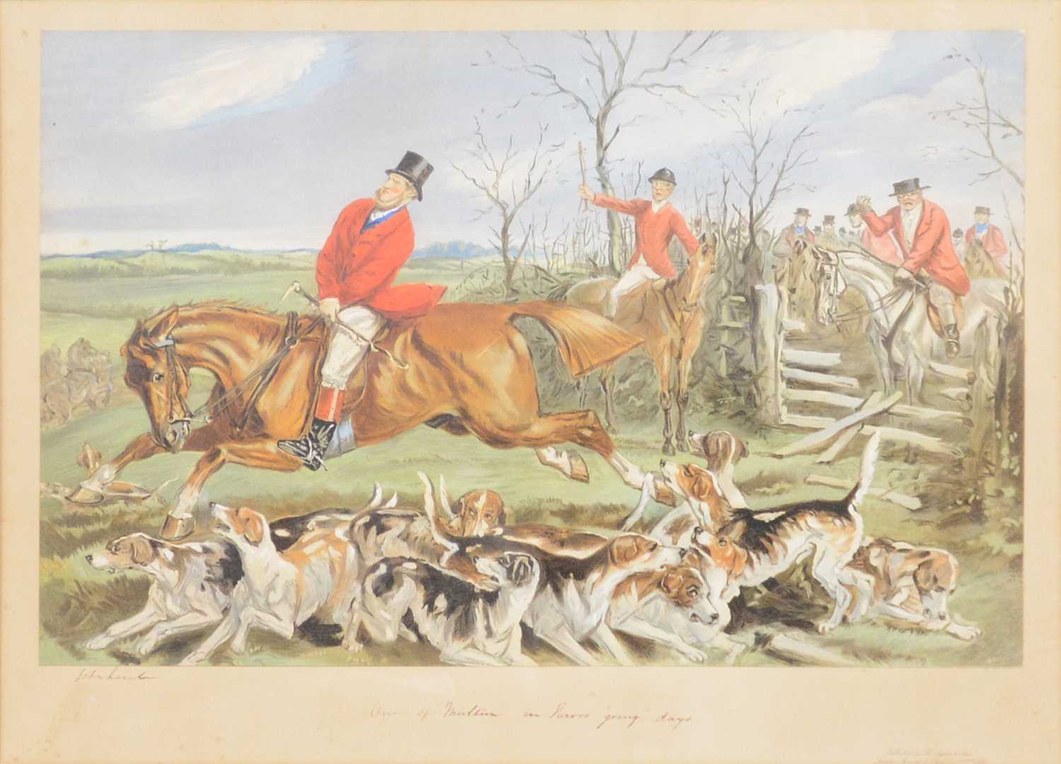 Lot 298 - After John Leech, four hunting prints