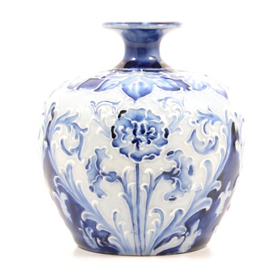 Lot 63 - William Moorcroft, a Florian Ware vase for James Macintrye & Co.