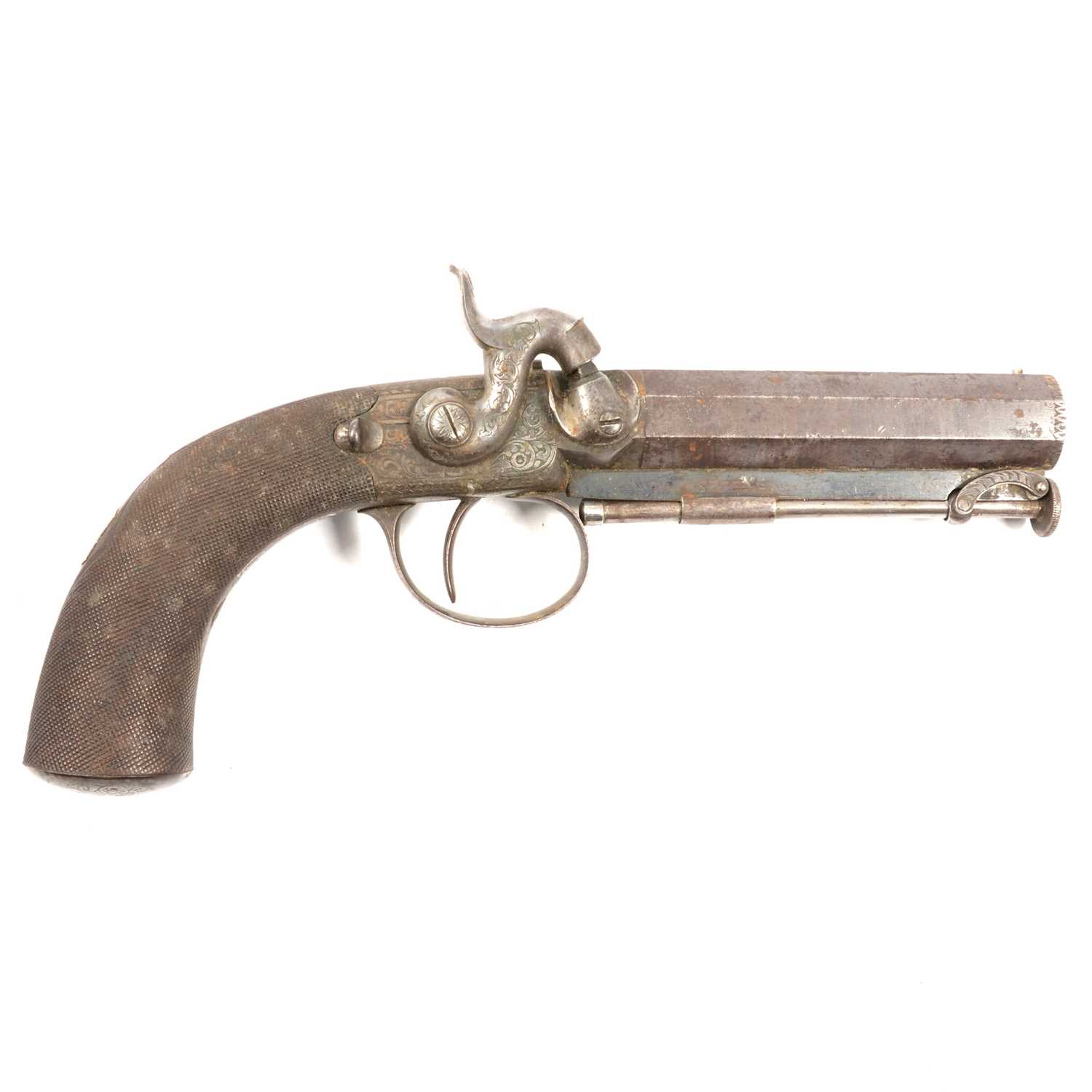 Lot 343 - Percussion belt pistol,