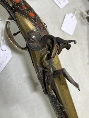 Lot 333 - Turkish flintlock pistol