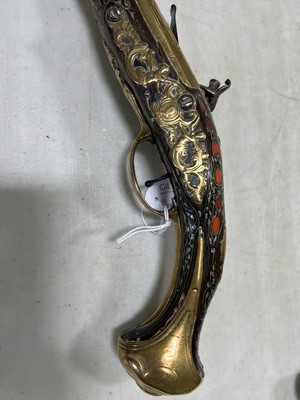 Lot 333 - Turkish flintlock pistol