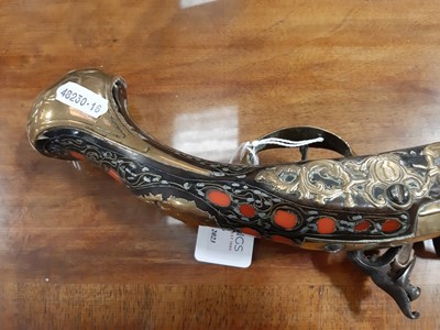 Lot 333 - Turkish flintlock pistol