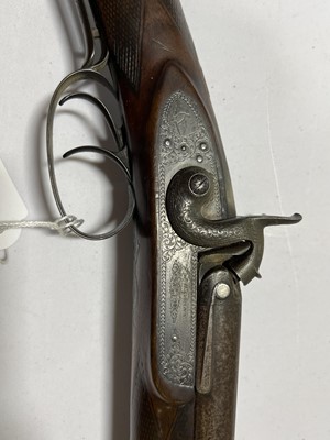 Lot 332 - Percussion sporting gun