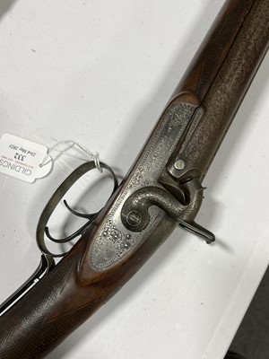 Lot 332 - Percussion sporting gun