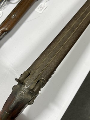 Lot 332 - Percussion sporting gun