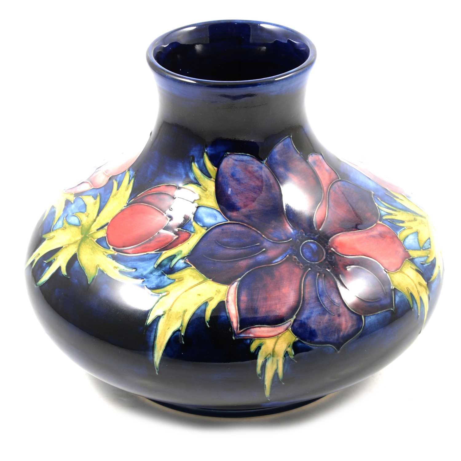 Lot 204 - Moorcroft Pottery, a large 'Anemone' design vase