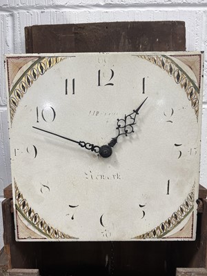 Lot 294 - Oak longcase clock