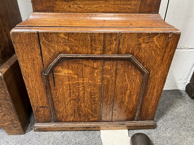 Lot 294 - Oak longcase clock