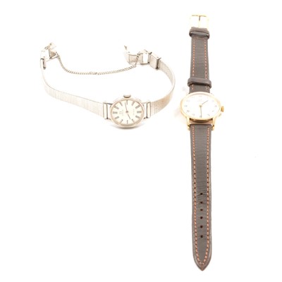 Lot 205 - Omega - two lady's wrist watches.