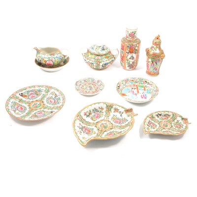 Lot 37 - Small collection Cantonese famille rose porcelain