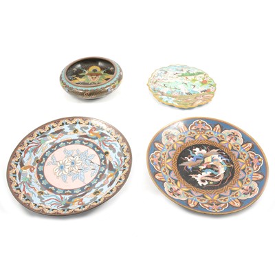 Lot 30 - Chinese cloisonne bowl