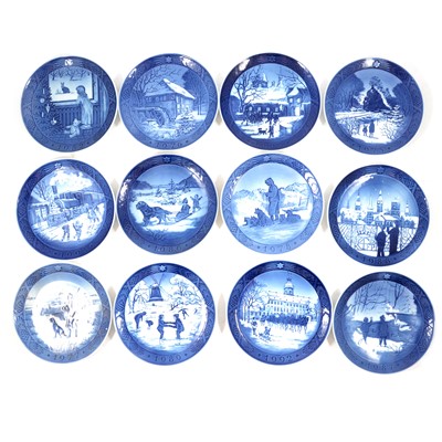 Lot 155A - A collection of Royal Copenhagen Christmas plates