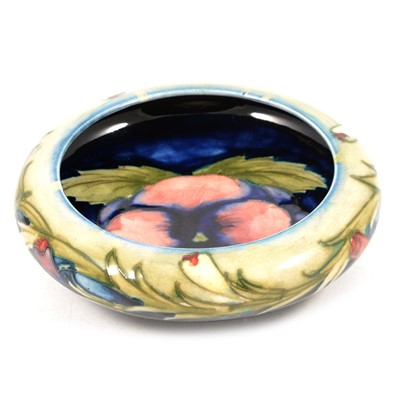 Lot 89A - Moorcroft Pottery, a 'Pansy' bowl, circa 1925