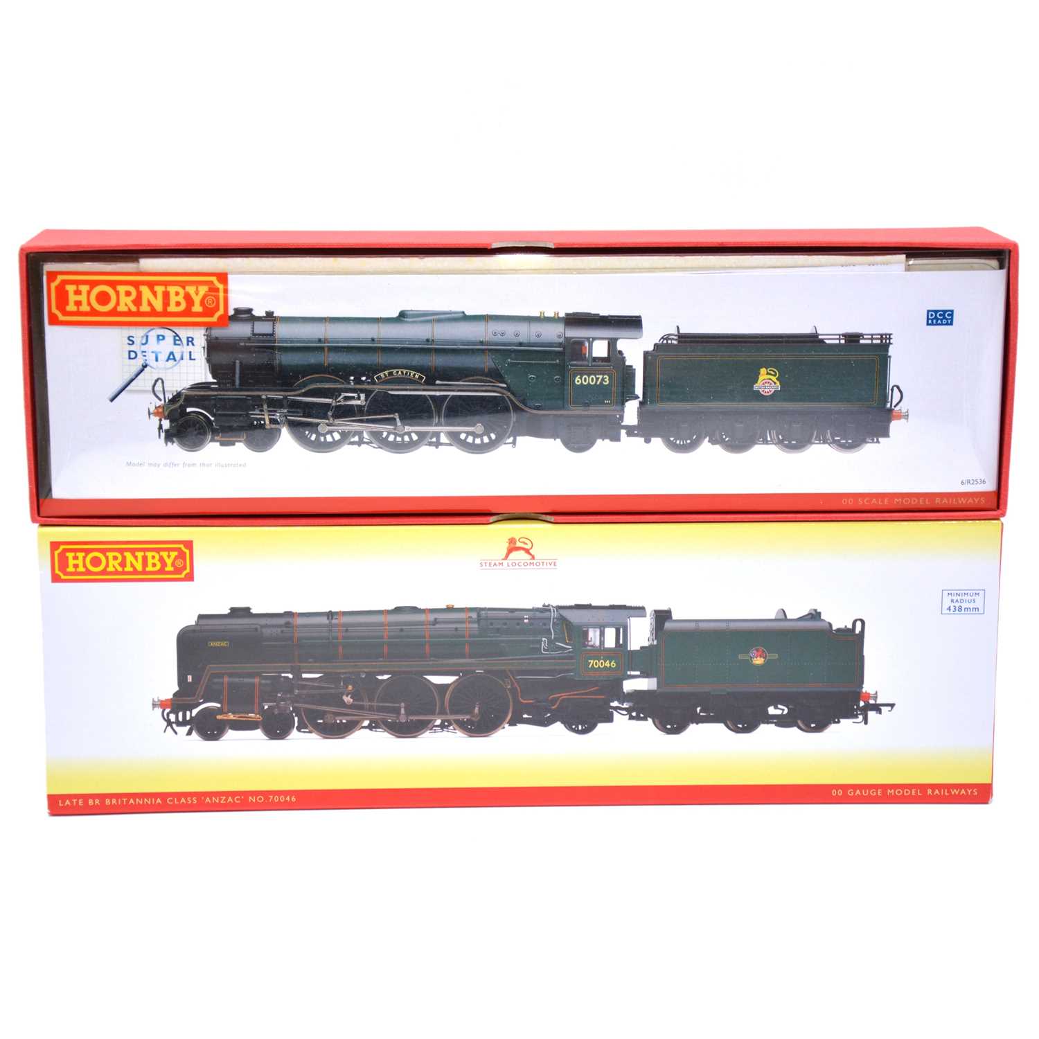 Lot 111 - Two Hornby OO gauge locomotives, including Britannia class, class A3