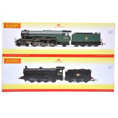 Lot 169 - Two Hornby OO gauge locomotives with tenders, class A3, Class Q6, boxed